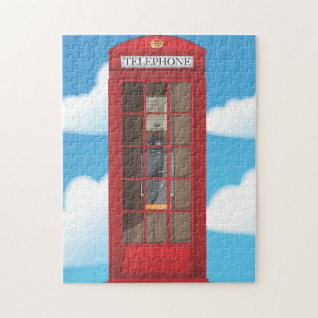 Rote Telefonbox (Vertikal)