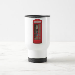 Rote Telefonbox Reisebecher
