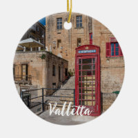Rote Telefonzelle in Valletta Malta