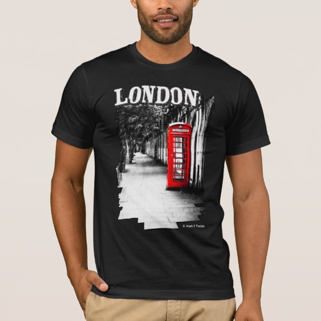 Rote Telefonzelle Londons T-Shirt (Vorderseite)
