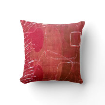 Rote Texturen, ein Gel Print Abstrakt