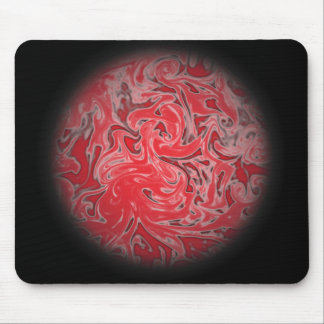 Rote Tinten-Kugel Mousepad