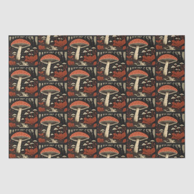 Rote Toadstocker - Amanita Muscaria Seidenpapier (Vorderseite)