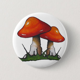 Rote Toadstools, Pilze: Freihändige Button