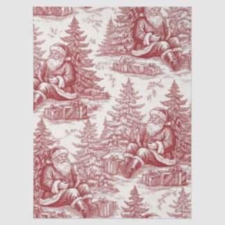 Rote Toile Seidenpapier