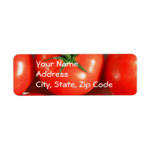 Rote Tomate-Adressen-Etiketten