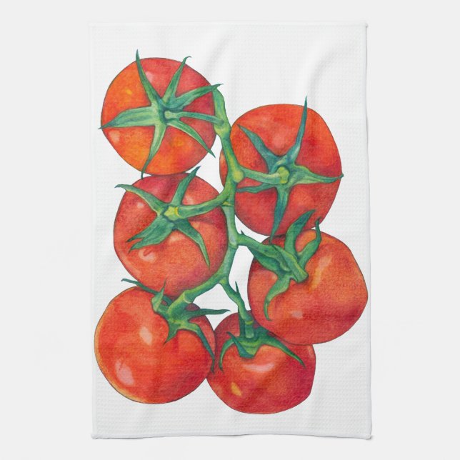 Rote Tomaten Küchentücher (Vertikal)