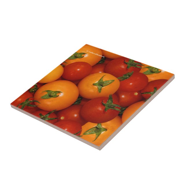 Rote Tomaten/Paradeiser Fliese (Seite)