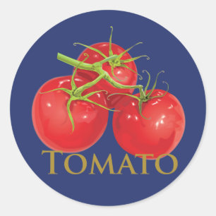 Rote Tomaten Runder Aufkleber