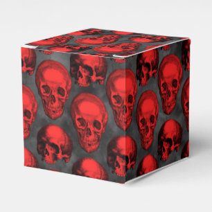 Rote Totenköpfe und Sonnenblumen-Serie Design 1 Geschenkschachtel