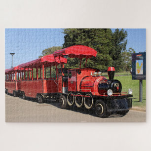 Rote Touristen-Dampflok