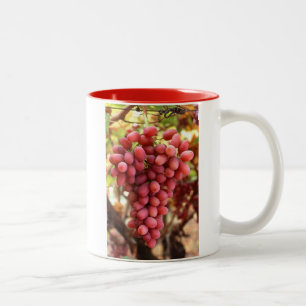 Rote Trauben-Tasse Zweifarbige Tasse