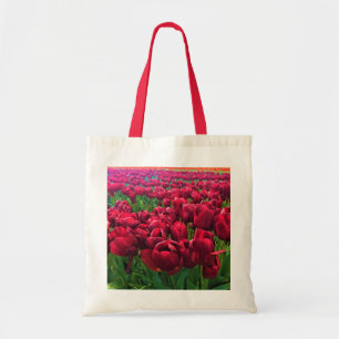 Rote Tulips in einem Feld, Oregon Tragetasche