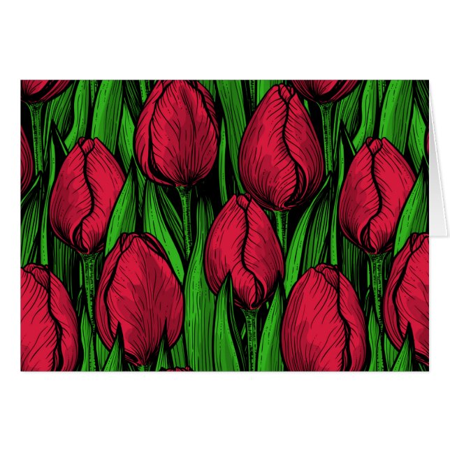 Rote Tulpen (Vorderseite (Horizontal))