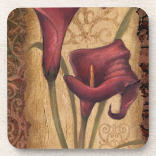 Rote Tulpen I Untersetzer