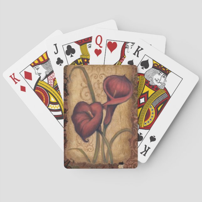 Rote Tulpen II Spielkarten (Rückseite)