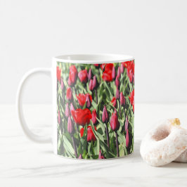 Rote Tulpen Kaffeetasse