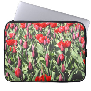 Rote Tulpen Laptopschutzhülle