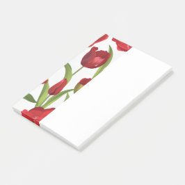 Rote Tulpen Post-it Klebezettel
