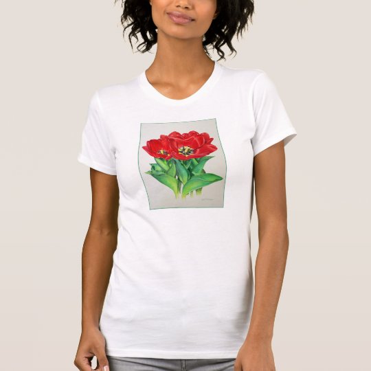 Rote Tulpen T-Shirt