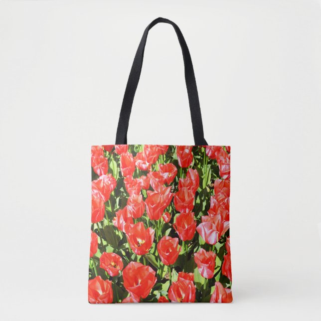 Rote Tulpen Tasche (Vorderseite)