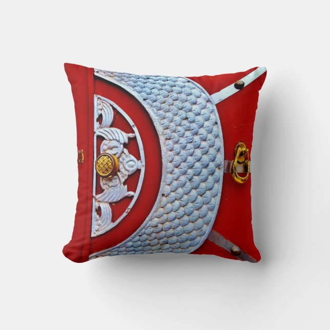 Rote Tür Kissen (Vorderseite)