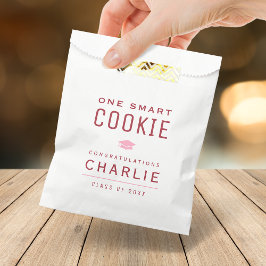 Rote Typografie Ein Smart Cookie Abschluss Geschenktütchen
