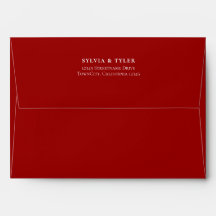 Rote Typografie Hochzeit