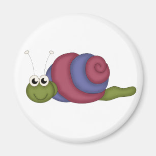 Rote u. blaue Schnecke Magnet