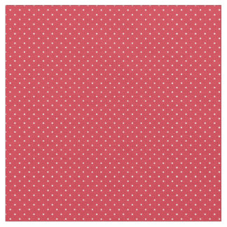Rote u. weiße Polka punktiert Stoff