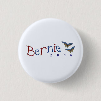 Rote und blaue Bernie-Sandpapierschleifmaschinen Button