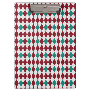 Rote und blaue Diamant-Glitter Klemmbrett