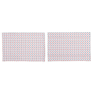 Rote und blaue Sterne Kissen Case Set Kissenbezug