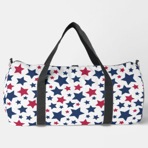 Rote und Blaue Sterne - Muster der amerikanischen  Duffle Bag