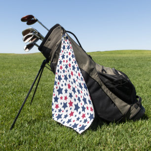 Rote und Blaue Sterne - Muster der amerikanischen  Golfhandtuch