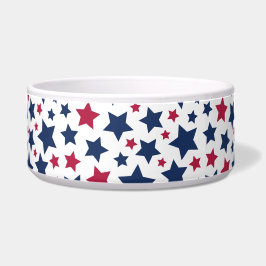 Rote und Blaue Sterne - Muster der amerikanischen  Napf