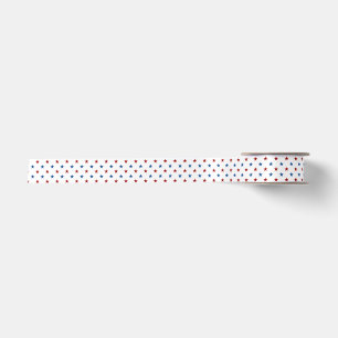 Rote und Blaue Sterne Patriotische Ribbon Satinband