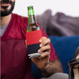 Rote und blaue Streifen Dosenkühler