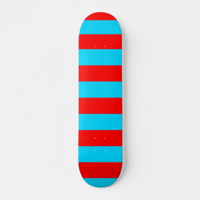Rote und blaue Streifen Skateboard (Vorne)