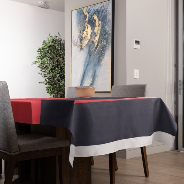 Rote und blaue Streifen Tischdecke (table cloth)