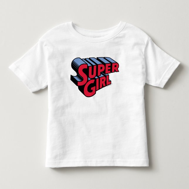 Rote und blaue Supergirl-Logo Kleinkind T-shirt (Vorderseite)