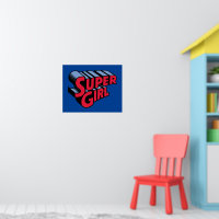 Rote und blaue Supergirl-Logo