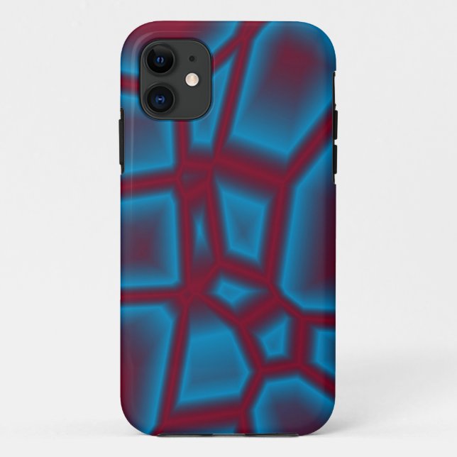 rote und blaue Textur Case-Mate iPhone Hülle (Rückseite)