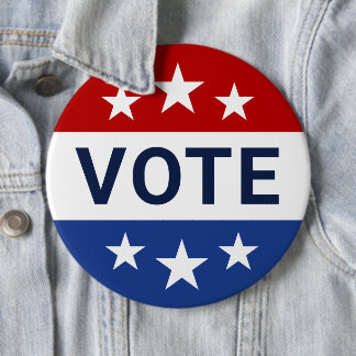 Rote und Blaue Wahl Button