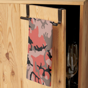 Rote und braune Camouflage, Militär, Armee Geschirrtuch