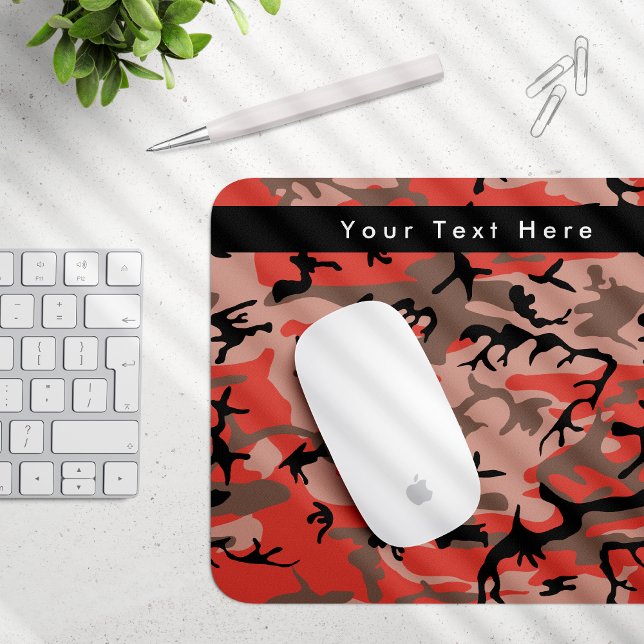 Rote und braune Camouflage, Militär, Armee Mousepad (Von Creator hochgeladen)