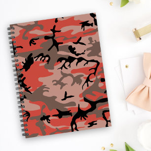 Rote und braune Camouflage, Militär, Armee Notizbuch