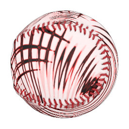 Rote und braune Kurven auf hellem Hintergrund Baseball