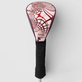 Rote und braune Kurven auf hellem Hintergrund Golf Headcover