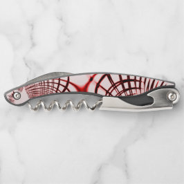 Rote und braune Kurven auf hellem Hintergrund Kellnermesser